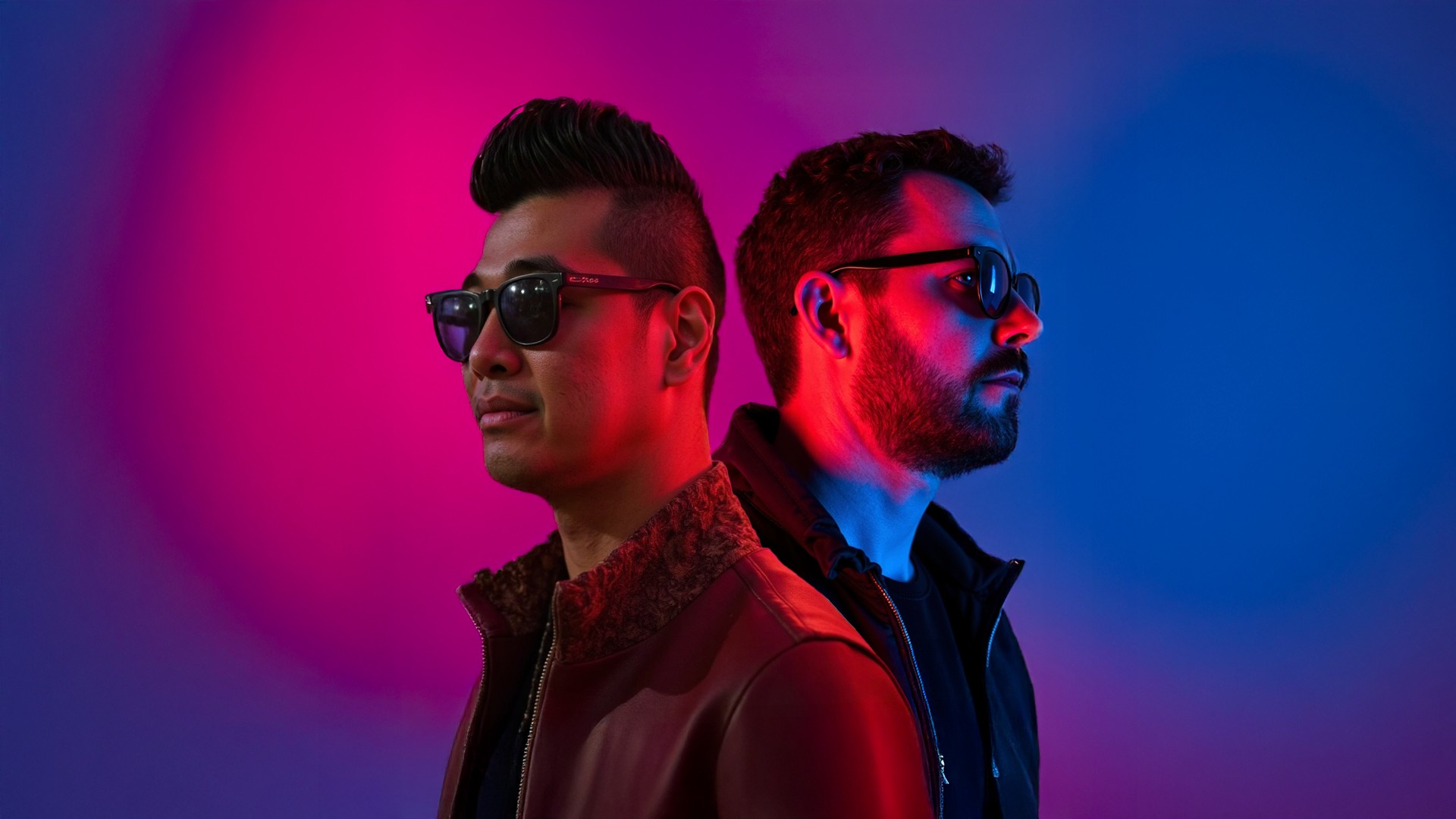 The Other Guys! — Soulplusmind and Super Tight Woody, studio portrait